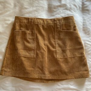 Corduroy mini skirt , size small